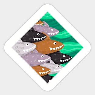 Sharks new color Sticker